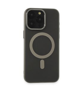 iPhone 15 Pro Kılıf Lodos Magneticsafe Mat Kapak - Titan Gri