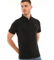 T8583 DEWBERRY ERKEK T-SHIRT-SİYAH