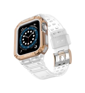 Mey İthalat® Watch 42Mm Kr401 Silikon Kordon - Beyaz-Rose