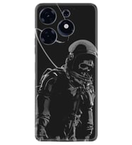Tecno Spark 10 Pro Kılıf Silikon Desen Özel Seri İskelet Astronot 1613