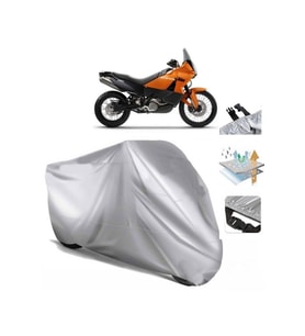 Ktm 990 Adventure  Arka Çanta (bağlantı Tokalı) Uyumlu SolarBlock Prime Motosiklet Brandası Örtüsü (Siyah)