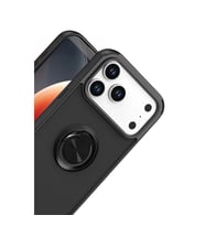 İphone 17 Pro Montreal Yüzüklü  Kapak - Siyah