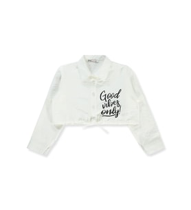 Civil Girls Kız Çocuk Gömlek 6-9 Yaş Beyaz (Beyaz)