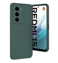 Redmi 15 4G Auto Focus Karbon Kapak - Koyu Yeşil