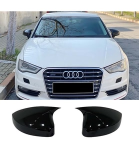 Audi A3 8V Batman Yarasa Ayna Kapağı Piona Black ABS 2012-2019