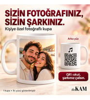 Kişiye Özel Kupa Bardak - Fotoğraf ve QR baskılı Kupa Bardak - Fotoğraf Baskılı Kupa - A Kalite Sevgililer Günü Hediyesi Kupa, Sevgiliye Hediye Kupa Bardak