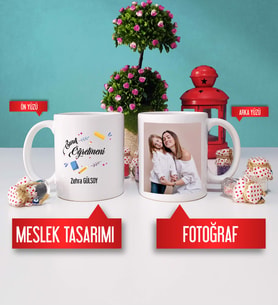 Sınıf Öğretmeni Kupa Bardak Fotoğraflı
