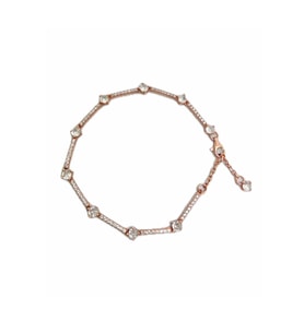 Gümüş taşlı pan rose bileklik is12e661