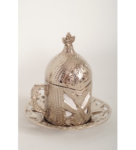 Nikel Yonca Gül Fincan , Hediye Fincan Takımı , Fincan Seti (Gold)