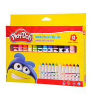 Play-Doh 12 Renk Jumbo Keçeli Kalem 8 mm