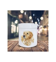Çizimsel Küllük Golden Sevimli Köpek Baskılı Kül Tablası