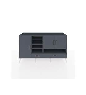 Kronos Konsol 8 Raflı 2 Çekmeceli 3 Kapaklı 176x59x99 Antrasit-Antrasit