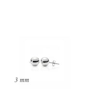 Gümüş Top Küpe - 3 mm
