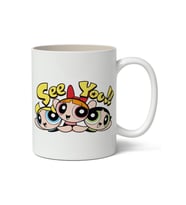 Powerpuff Girls Temalı Baskılı Kişiye Özel Kupa Bardak - Sevgiliye Arkadaşa Hediye (Beyaz)
