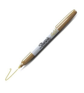 SHARPİE 1834364 PERMANENT MARKER KALEM METALİK ALTIN BULK