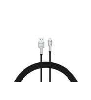 Syrox C133AL 2.4A 1.18mt Örgülü USB - Lightning Şarj & Data Kablosu - Siyah