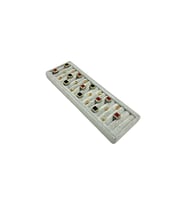 Yüzük Küpe Koldüğmesi Takı Standı Gri Anfora Uzun 34 x 11 Cm