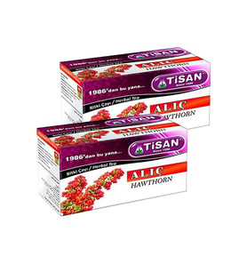 Alıç Çayı 2 Paket Tisan Poşet Çay Salama Alıç Çayı 2 Kutu