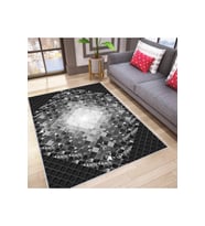 Rovigo Home Dijital Baskı Yıkanabilir Kaymaz Taban Salon Halısı RVG0033-SD1022 (Gri)