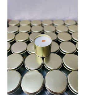 GOLD KAVANOZDA TOPTAN MUM (300cc) - WHOLESALE SCENTED GOLD CAN CANDLE (20adet)