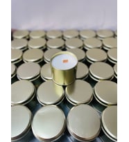 GOLD KAVANOZDA TOPTAN MUM (300cc) - WHOLESALE SCENTED GOLD CAN CANDLE (20adet)