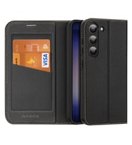 Dux Ducis SM Galaxy S23 Plus Kılıf Skin X2 Series Magnetic PU Deri Manyetik Kapaklı Kılıf (Siyah)