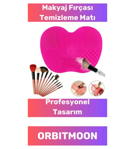 Özel Tasarım Pratik Silikon Yıkanabilir Kurutulabilir Makyaj Fırçası Süngeri Temizleme Matı Aparatı