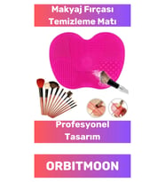 Özel Tasarım Pratik Silikon Yıkanabilir Kurutulabilir Makyaj Fırçası Süngeri Temizleme Matı Aparatı