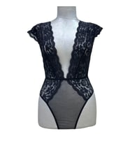 Fantezi Tül Omuzlu Dantel  sis Bodysuit