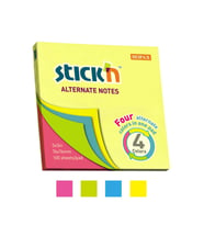 GIPTA STICKN 76X76 NEON 4 RENK YAPIŞKANLI NOTLUK 100 YP.