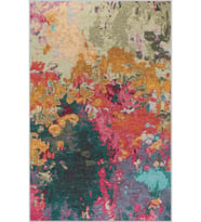 Eliana Home Baskılı, Yıkanabilir Kaymaz Taban Salon Halısı LNA1232 100x150 cm (Pembe)