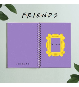 Friends Dizi Tasarım Spiralli A5 96 Yaprak Çizgisiz Defter PYTKDT0279