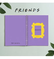 Friends Dizi Tasarım Spiralli A5 96 Yaprak Çizgisiz Defter PYTKDT0279