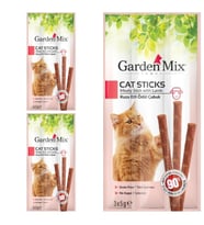 Gardenmix Kuzu Etli Kedi Stick Ödül 3*5 Gr- 3 Paket