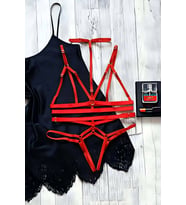 Mulvxbrf Brf02 String - Sütyen Lastik Harness Takım - Brf144 (Mulvix)