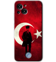 Reeder S23 Pro Max Kılıf HD Desen Baskılı Arka Kapak - Atatürk Bayrak