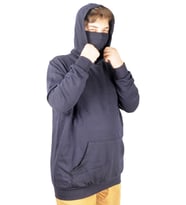 Mode XL Büyük Beden Erkek Sweatshirt Arm Mask 21505 Lacivert