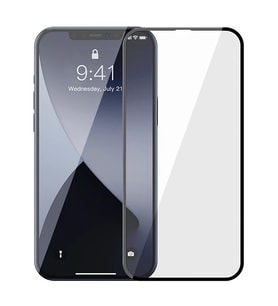 Baseus İPhone 12 Pro Max 6.7 0.3MM 3D Full Tempered Cam Ekran Koruyucu 2Adet Set-( - SSSSSS1948-9