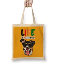 Funny Dog Lover Gift For Women Men Bez Çanta Uzun Saplı