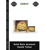 Özel Üretim Hediye Dekoratif Koku Gold Rain Aromalı Konik Tütsü