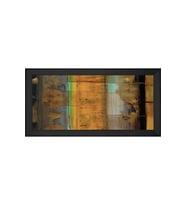 Soyut Şekiller Motifli Kanvas Tablo 80 x 110 cm Siyah Çerçeve