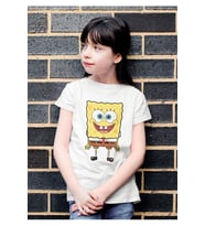 Süngerbob Baskılı Unisex Çizgi Film Çocuk Tişört (1-12 Yaş)