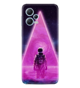 Xiaomi Redmi Note 12 4g Kılıf Resimli Desenli Silikon Platinium Series Astro Purple 1890