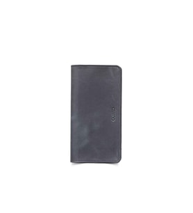 Guard Antik Siyah Telefon Girişli Hakiki Deri Erkek/Kadın Portföy Cüzdan P3047