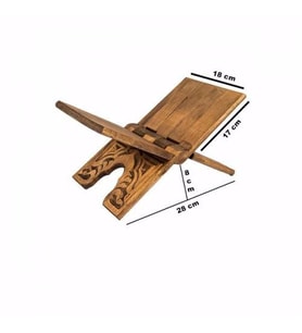 Ahşap Rahle Oymalı Rahle - Mini - 35cm