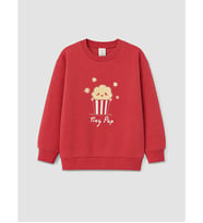 LC WAIKIKI Pembe Baskılı Erkek Çocuk Sweatshirt