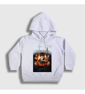 Presmono Unisex Çocuk Beyaz Merlin Dizi Kapüşonlu Sweatshirt 428461tt (Beyaz)