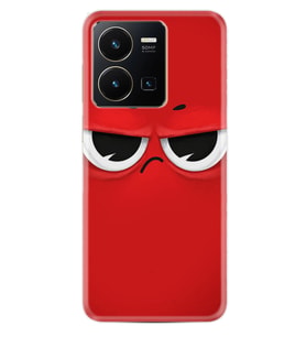 Vivo Y22 Kılıf Resimli Desenli Silikon Platinium Series Red 1829