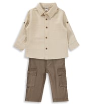 Civil Baby Kargo Cepli 6-18 Ay Takım - Kahverengi