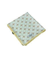 Emilya Rayon Desenli Eşarp 90x90 cm (Sarı-Beyaz)